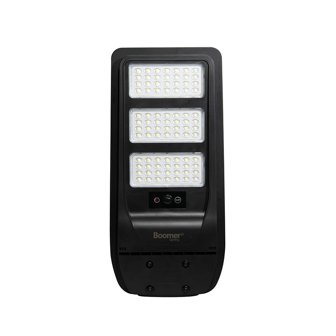 LUMINARIA EXTERIOR CON PANEL SOLAR ALL IN ONE, 100W, LUZ FRÍA