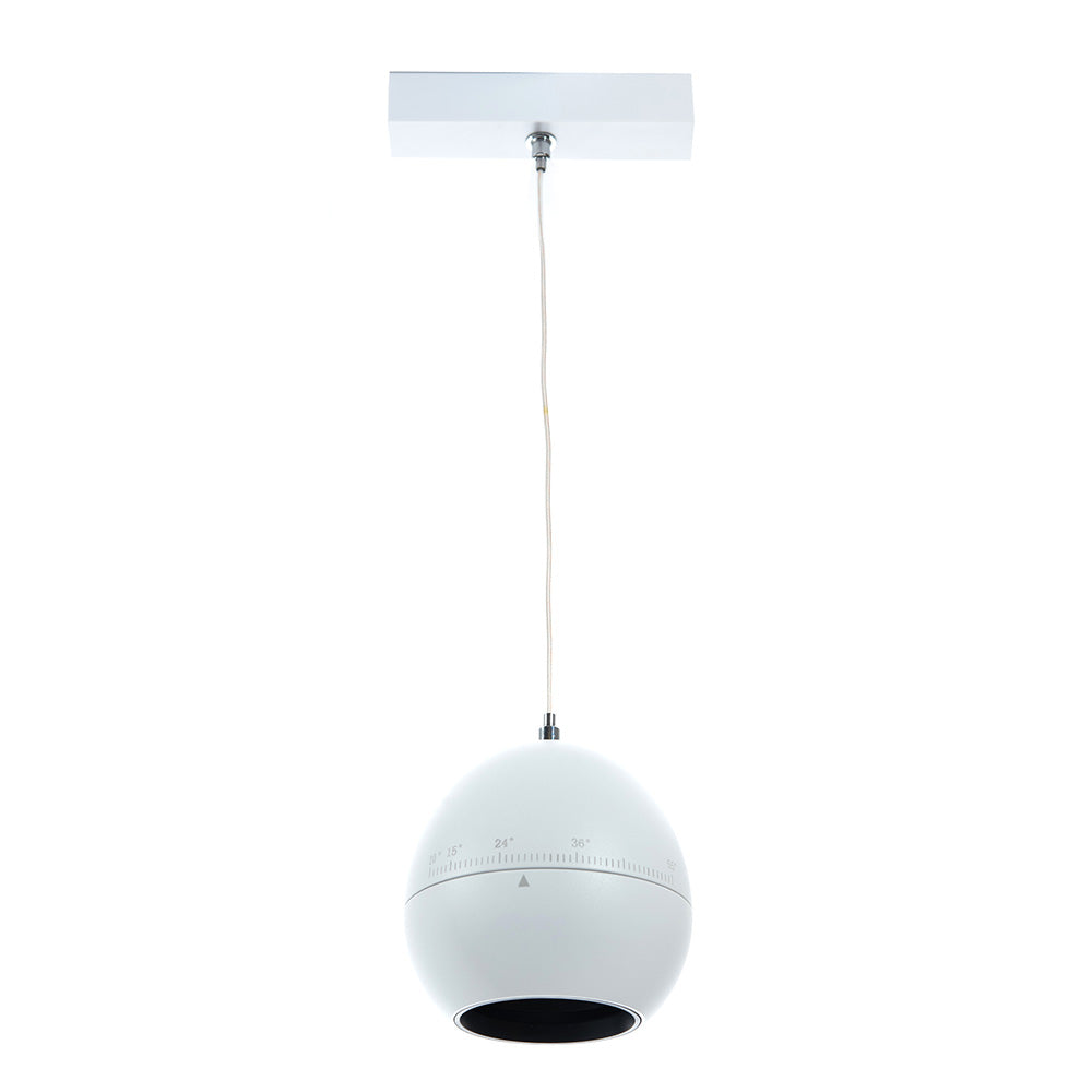 LUMINARIO HS-ION APPLE ADJ. ZOOM BLANCO, 10W, 3000K, 940LM