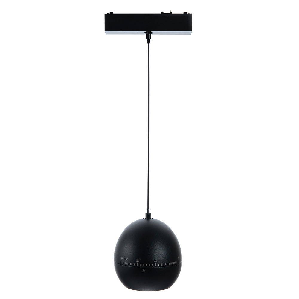 LUMINARIO HS-ION APPLE ADJ. ZOOM NEGRO, 10W, 4000K, 940LM