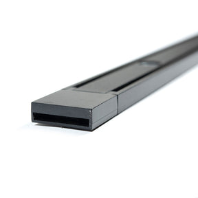 RIEL MAGNÉTICO SOBREPONER HS-ION ULTRA THIN NEGRO, 2 METROS