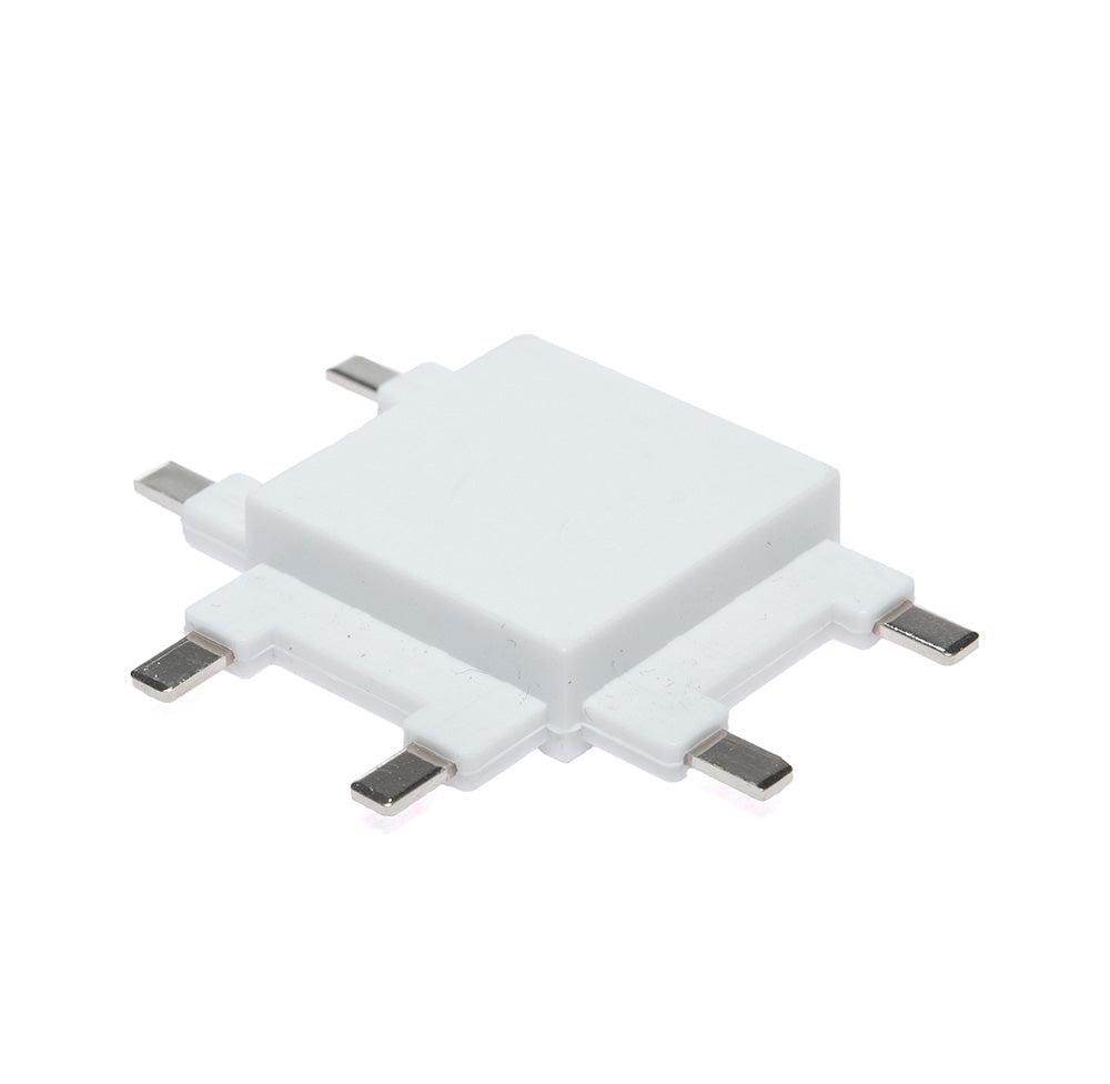 CONECTOR BLANCO PARA RIEL MAGNÉTICO HS-ION, TIPO T