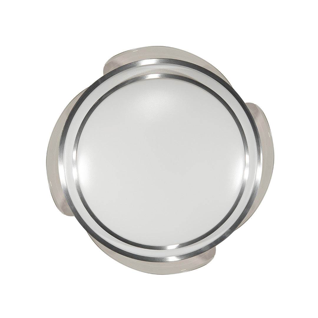 Ventilador De Techo Con Luz Led Plata An 42  Retractil, Cct
