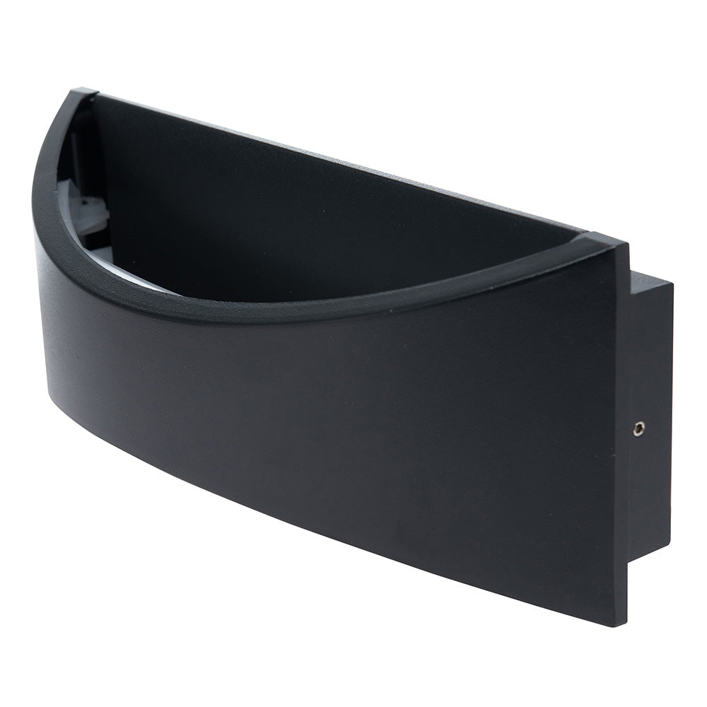 ARBOTANTE PARA PARED BX NEGRO 6W, LUZ CÁLIDA 720LM, EXTERIOR
