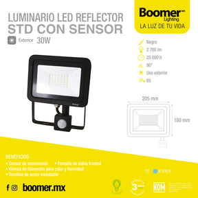 Reflector STD con sensor de movimiento